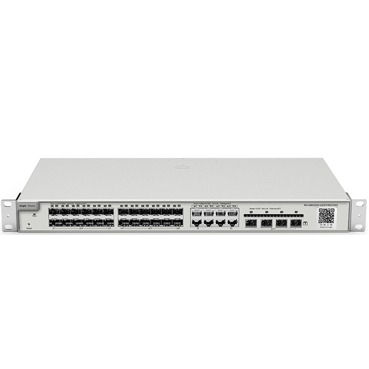 RUIJIE REYEE RG-NBS3200-24SFP/8GT4XS 24 PORT 1G SFP + 8 PORT BAKIR + 4 X 10G SFP+ YONETILEBILIR RACK MOUNT SWITCH
