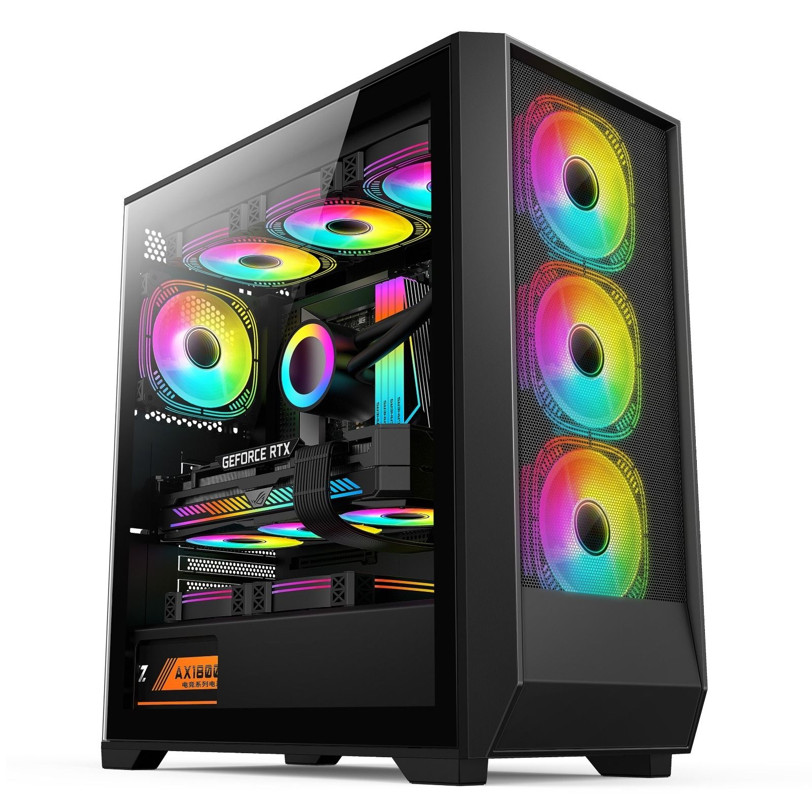 IROMX ORENDA BTX-75G3 750W 4x12CM ARGB FAN ATX 2xUSB2.0/1xUSB3.0 360MM SOĞUTUCU DESTEKLİ SİYAH KASA
