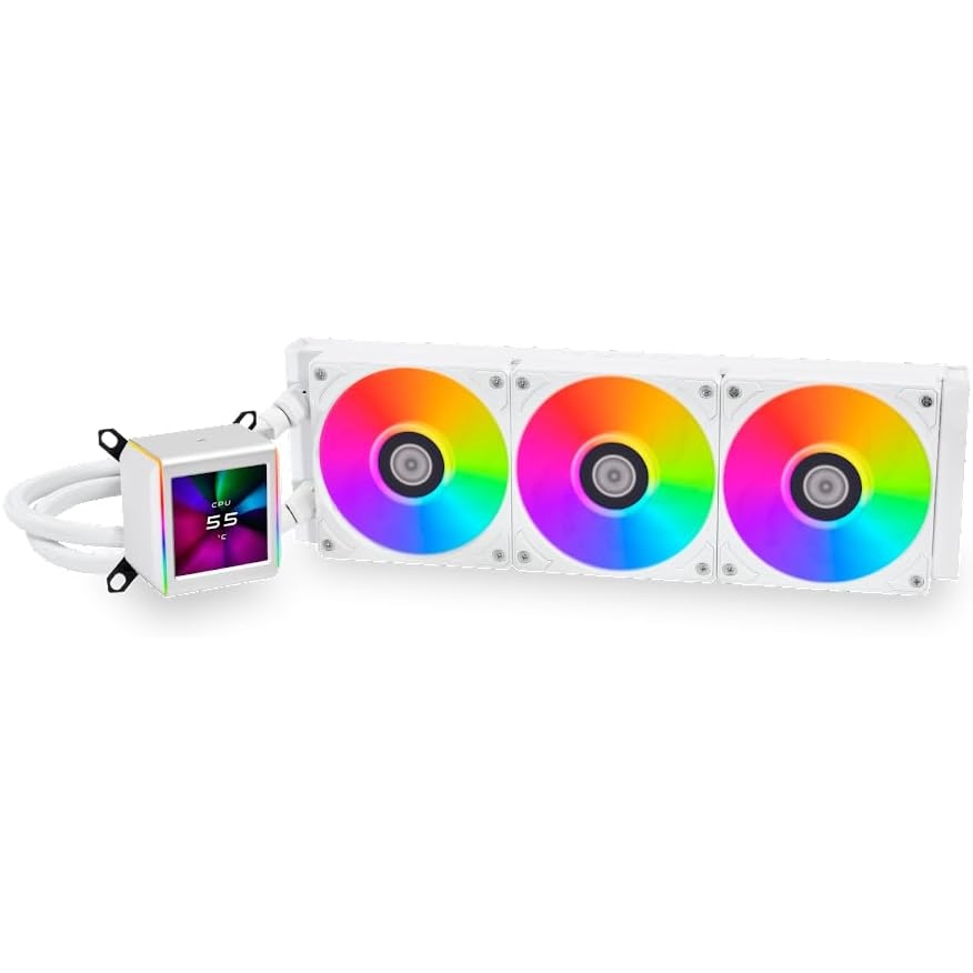 LIAN LI GALAHAD II LCD 360MM LGA1700/1851P/AM5 SOKET BEYAZ İŞLEMCİ SIVI SOĞUTUCU G89.GA2ALCD36W.00
