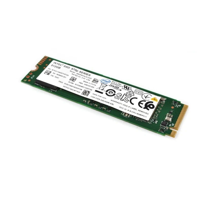 INTEL SSDPEKNU512GZ 512GB 3000/1600MB/s M.2 2280 PCIe NVME SSD BULK