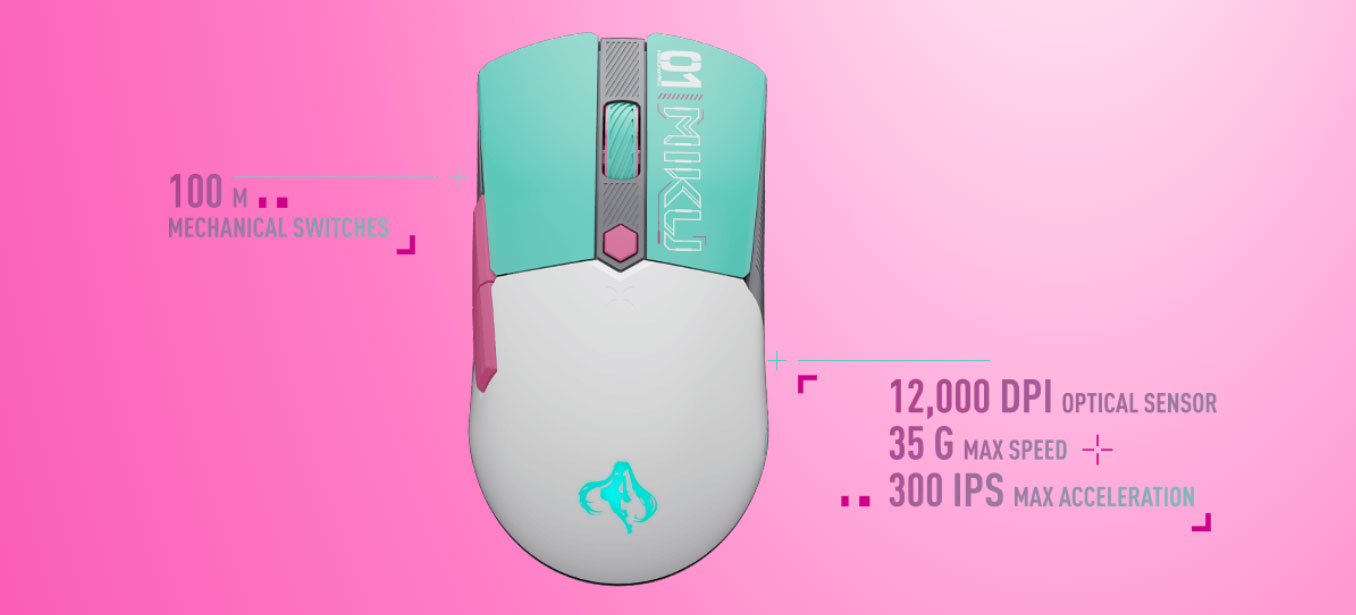 ASUS TUF GAMING Mini Wireless Mouse Hatsune Miku Edition ASUS TUF GAMING Mini Wireless Mouse Hatsune Miku Edition