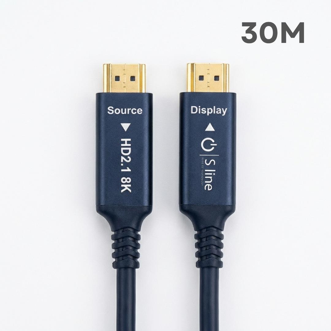S-LİNE FK0530-8K-OPT 30MT 2.1V 8K FİBER OPTİK HDMI KABLO